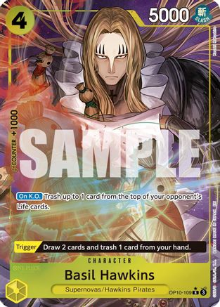 Image of Basil Hawkins (Alternate Art) (OP10-109) - Premium Booster -The Best- Vol. 2 Foil